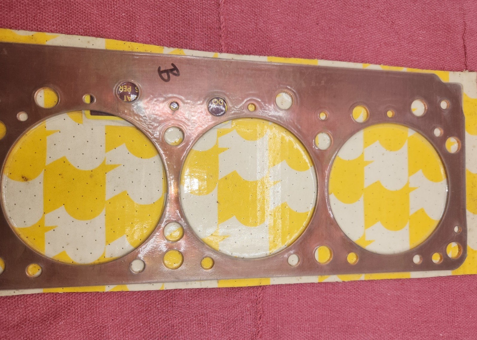 Solid Copper Head Gaskets - .043" thick, for 354-392 cu. in. Chrysler Early Hemi