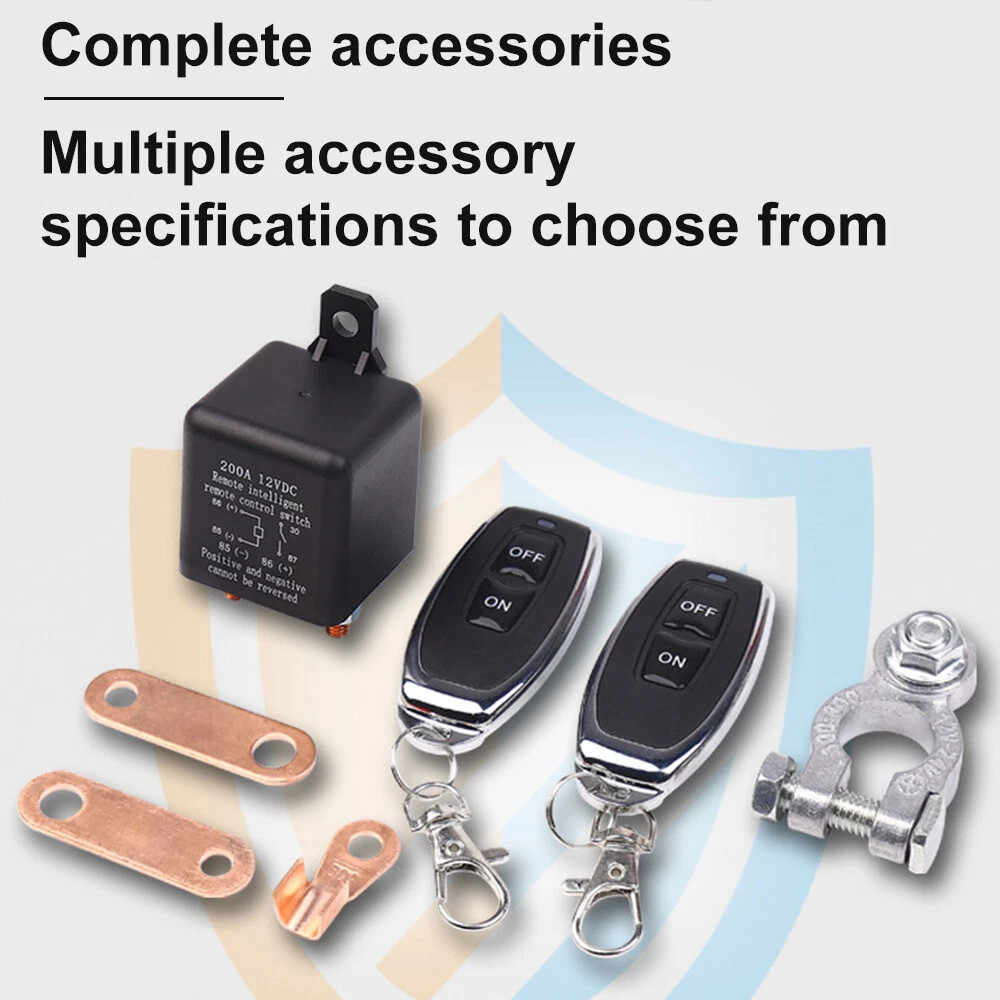 Car Battery Disconnect Switch Remote Control Power Kill Master Isolator Cut Off