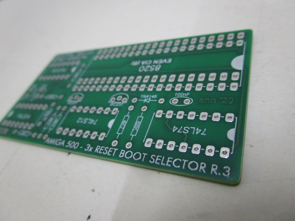 AMIGA SWITCHLESS BOOT DRIVE SELECTOR PCB DF0 DF1 REV3 FOR COMMODORE AMIGA