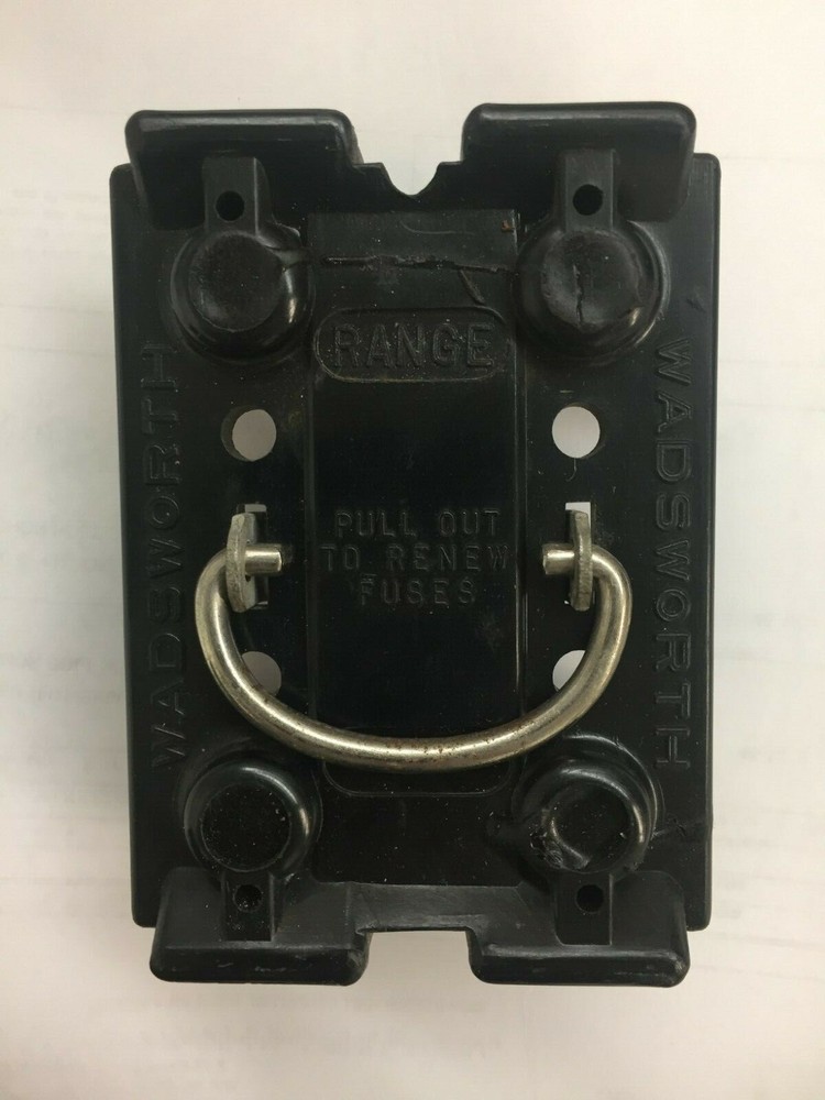 WADSWORTH 60 AMP 240 VOLT RANGE FUSE PANEL PULL OUT