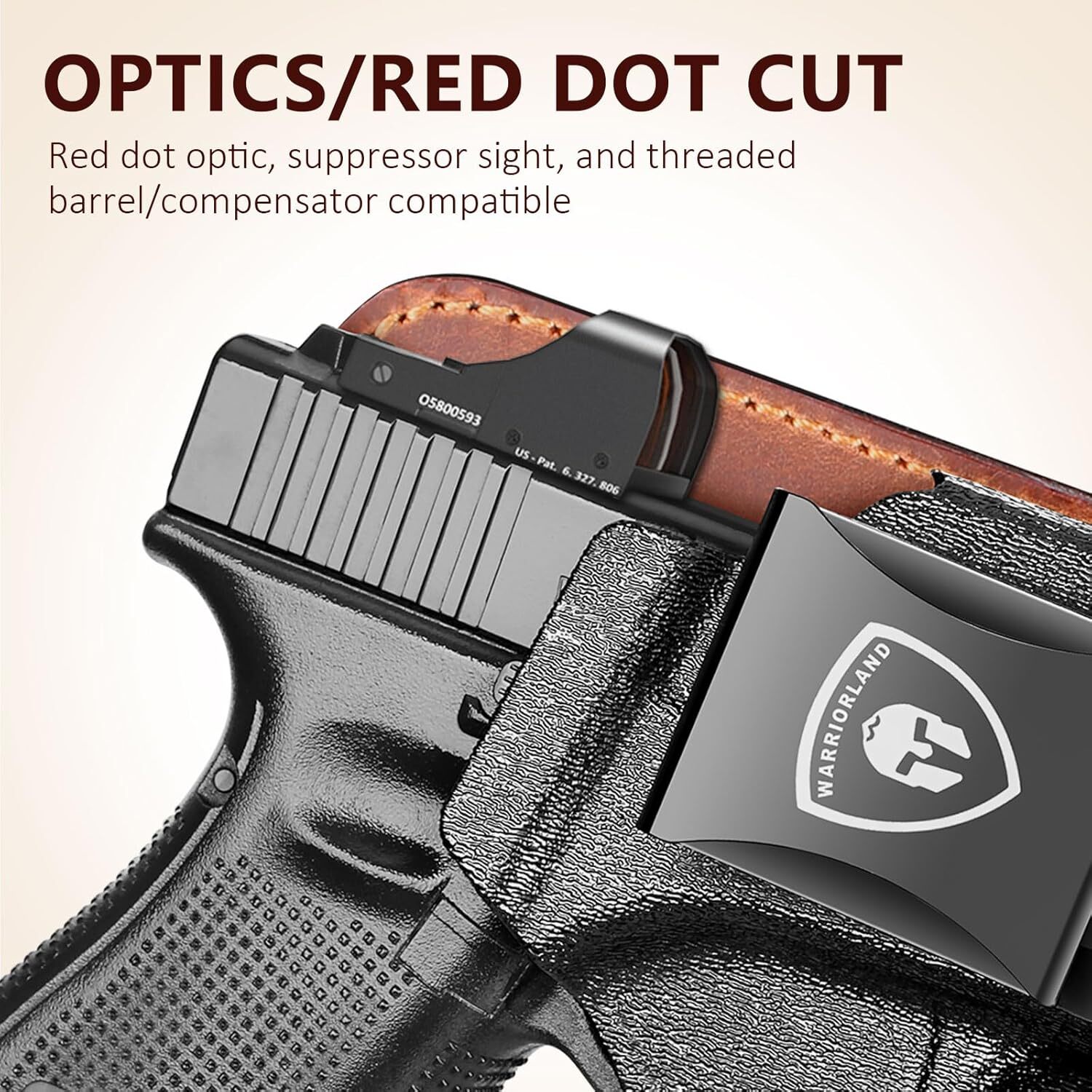 IWB Hybrid Holster For Glock 17/19/22/23 Gen 3-5,Glock 31/32 Gen3-4,G19X/44/45