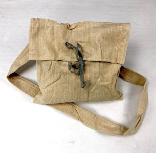 Rustic Haversack with Leather Tie Closure