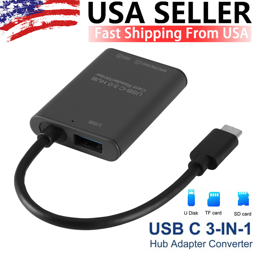 USB C to SD Card Reader Writer OTG Adapter USB 3.0 Micro SD Memory Card Reader