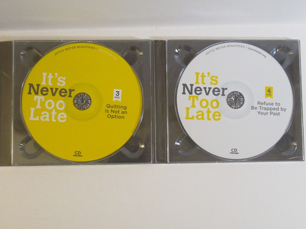 Joyce Meyer - It's Never Too Late (CD) - 4 Disc Set