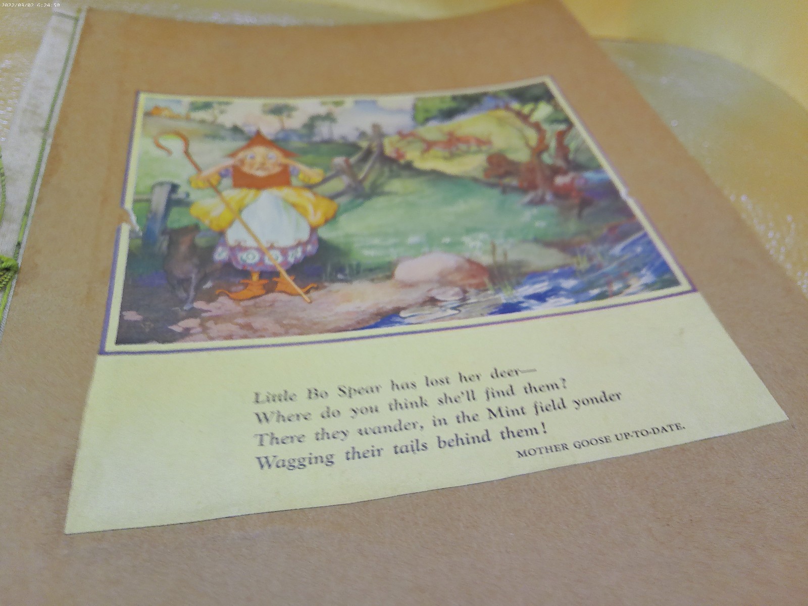 Mother Goose up to date Wrigleys gum ads 1920s era scrapbook filled with ads