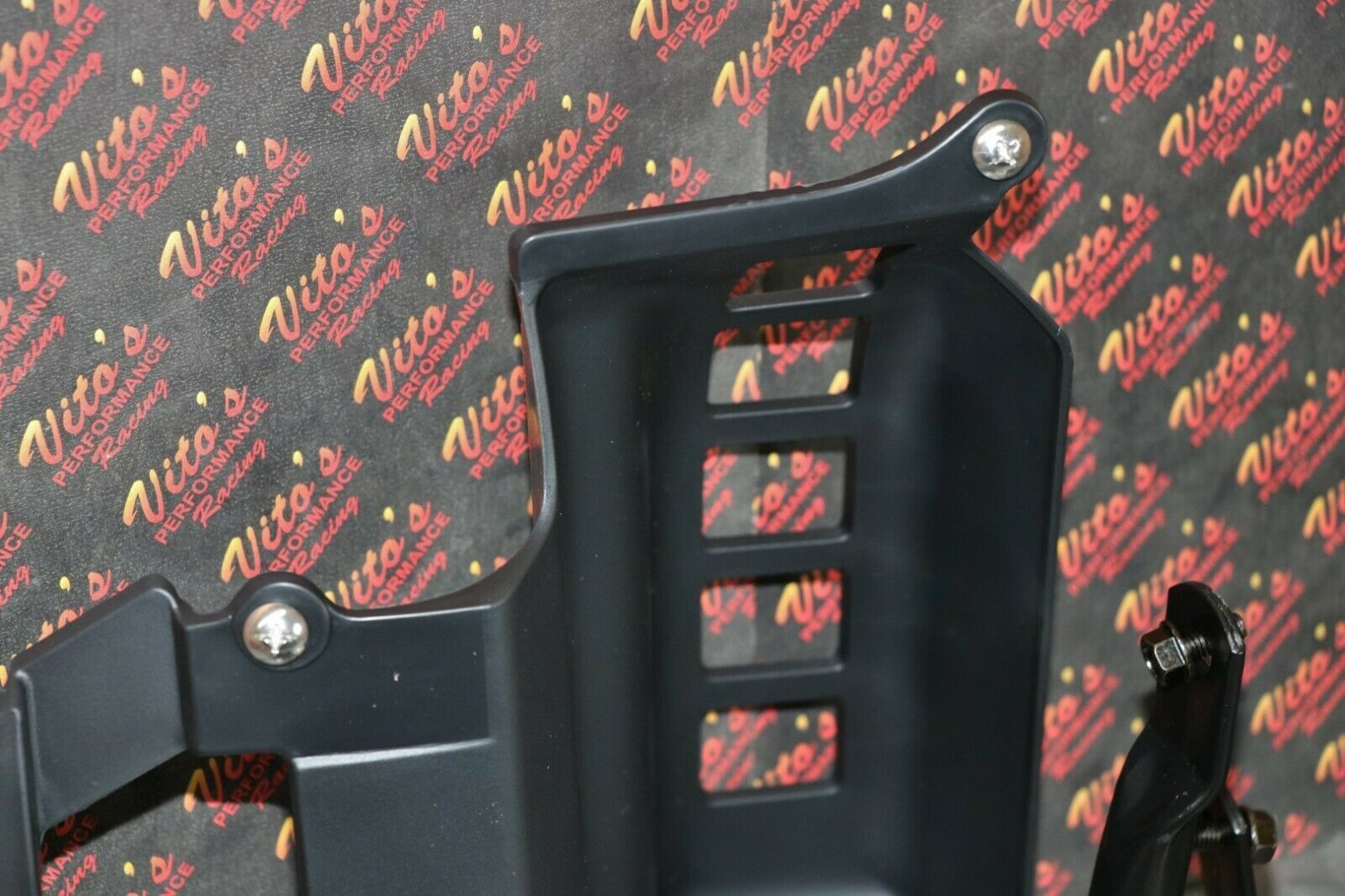 Black Heel Guards footrest Yamaha Banshee nerf bars plastics + HARDWARE BOLT KIT