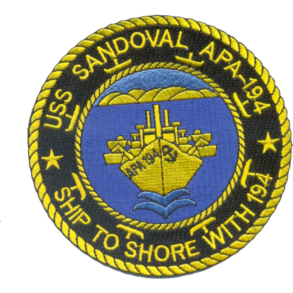 USS Sandoval APA-194 Patch