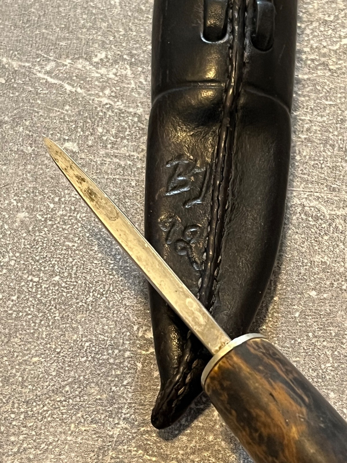 vintage swedish handmade knife puukko by BJ hunting fishing camping