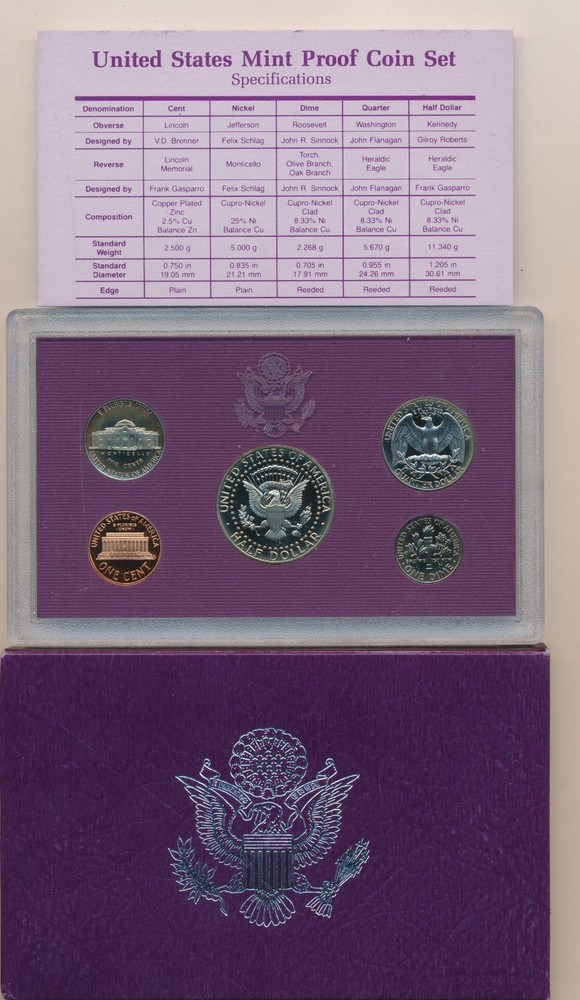 1989 U S MINT PROOF COIN SET