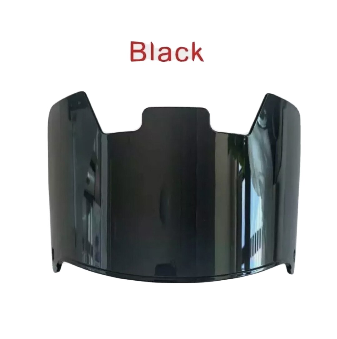 BLACK Full Size Football Helmet Visor, Eye Shield With Quick Clips