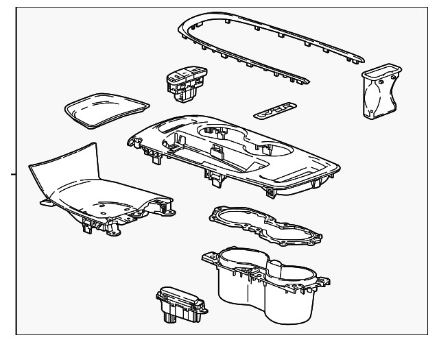 Genuine GM Shift Panel 84937563