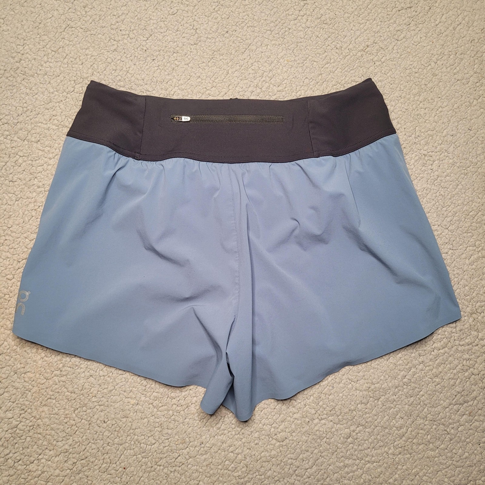 On Running Shorts Womens Medium Blue Stone Lined Lightweight Athletic Sport