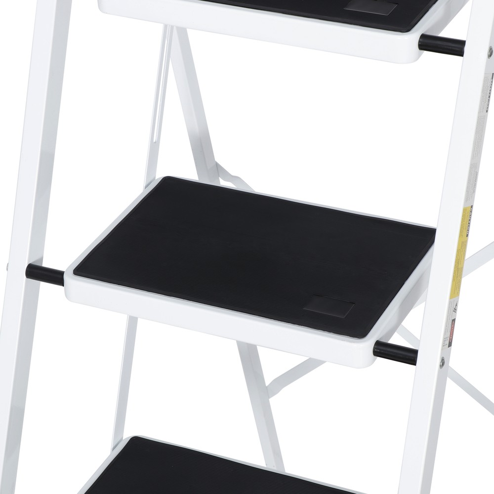 4 Step Ladder Lightweight Folding Step Stool Convenient Handgrip Sturdy Wide