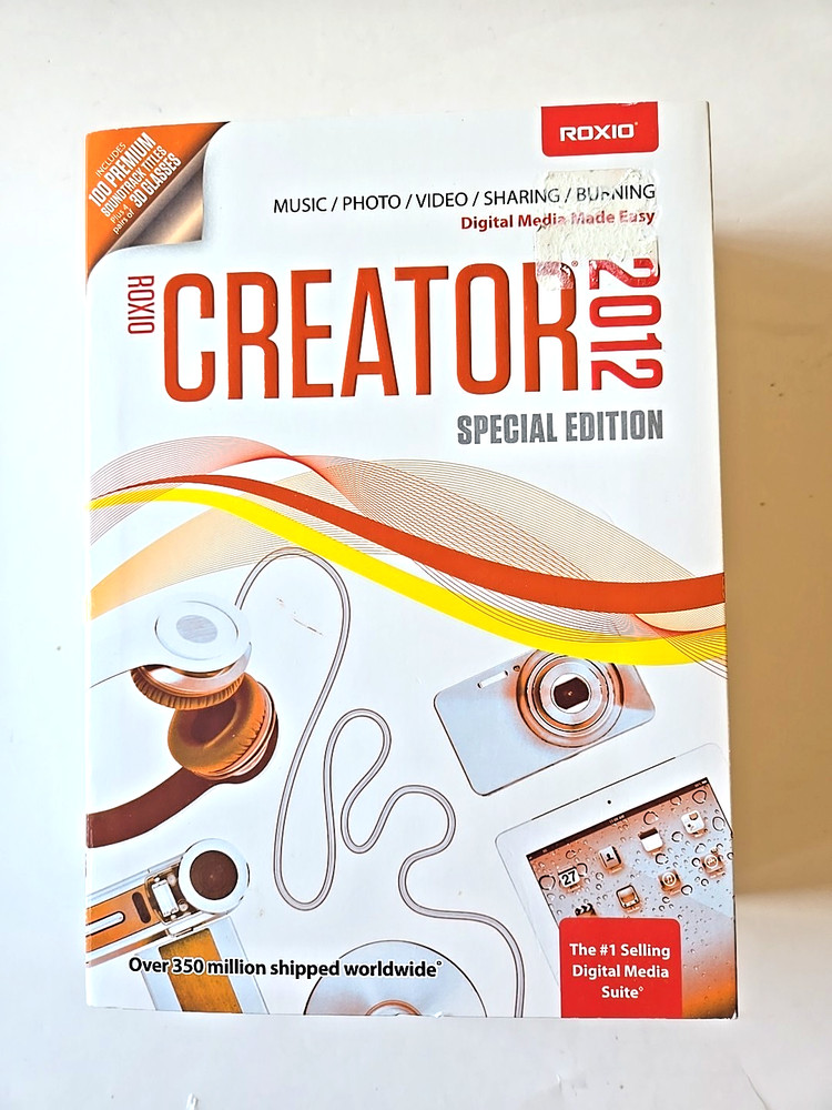 Roxio Creator 2012 Special Edition Retail Box CD Accessories
