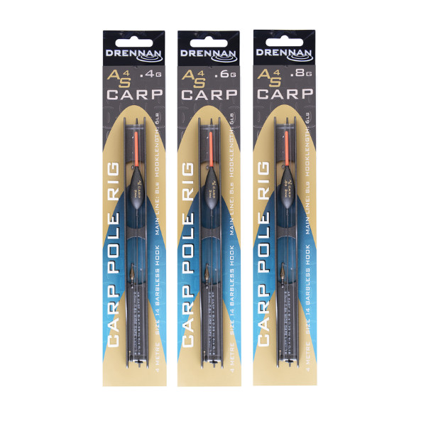 Drennan AS Carp 4 Pole Rig Barbless