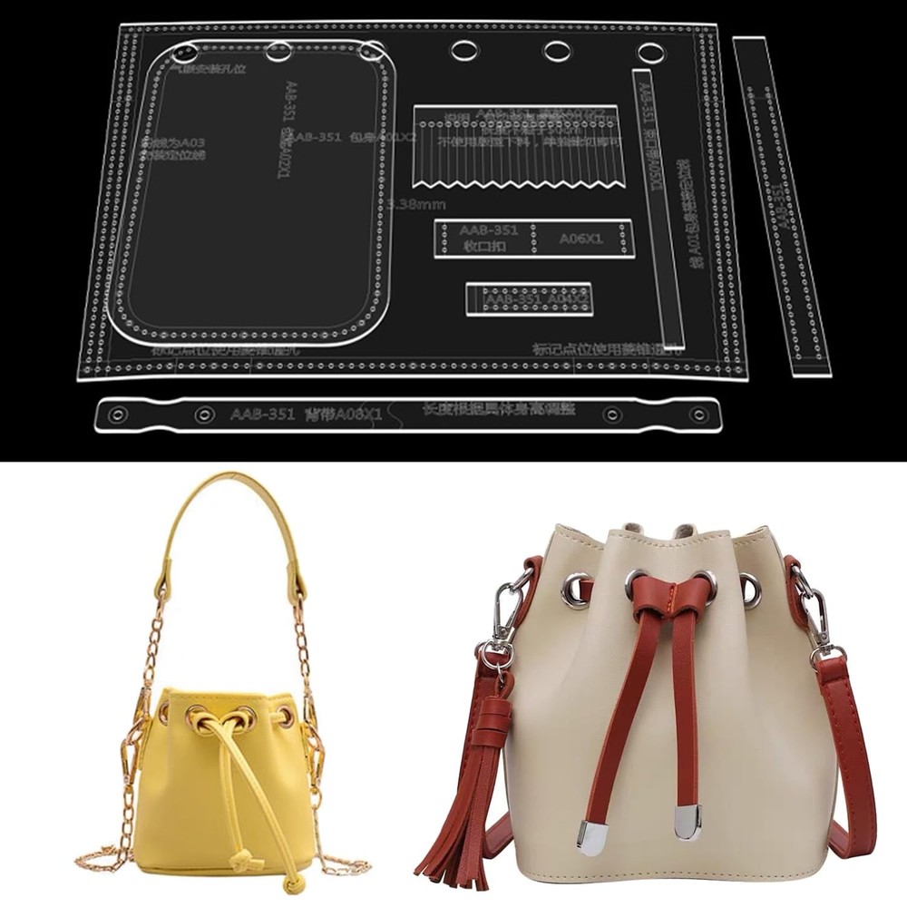 Shoulder Bag Acrylic Template Leather Pattern Acrylic Leather Pattern Leather...