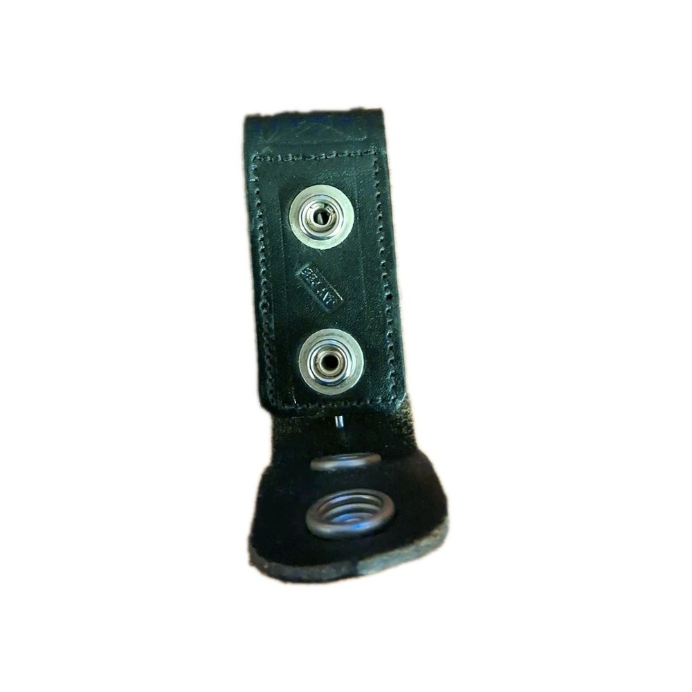 Jaypee Black Tooled Leather Hidden Handcuff Key Belt Loop Clip