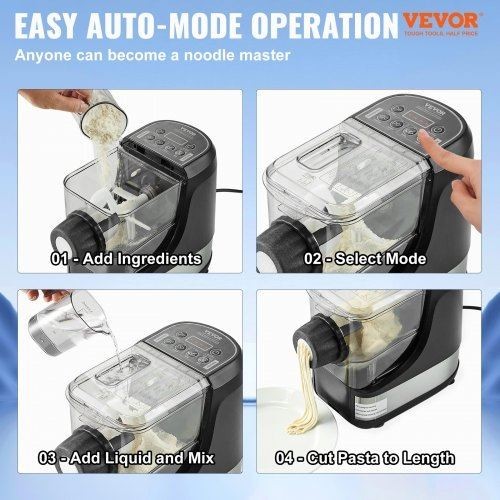 Electric Pasta Maker 150W Automatic Noodle Maker Machine with 8 Pasta