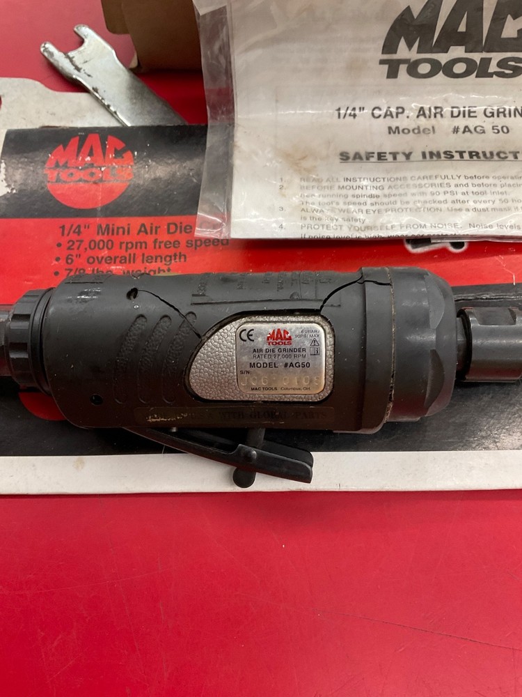 Mac Tools 1/4 Mini Air Die Grinder Ag50