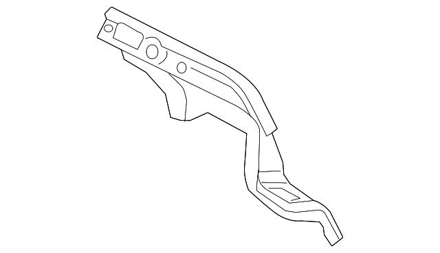 Genuine GM Driver Side Back Body Pillar Inner Panel 39115596