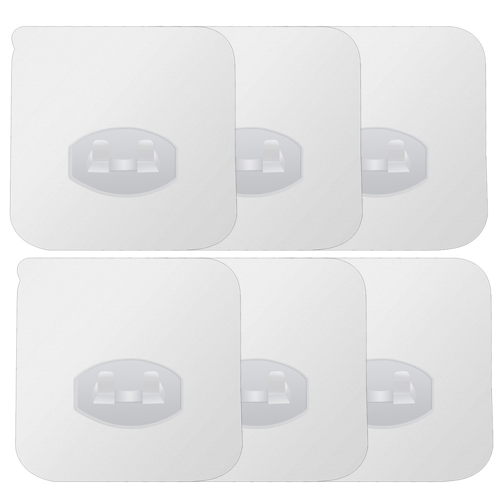 6 Pcs Toothbrush Rack Multi-functional Punching Free Razor Hooks
