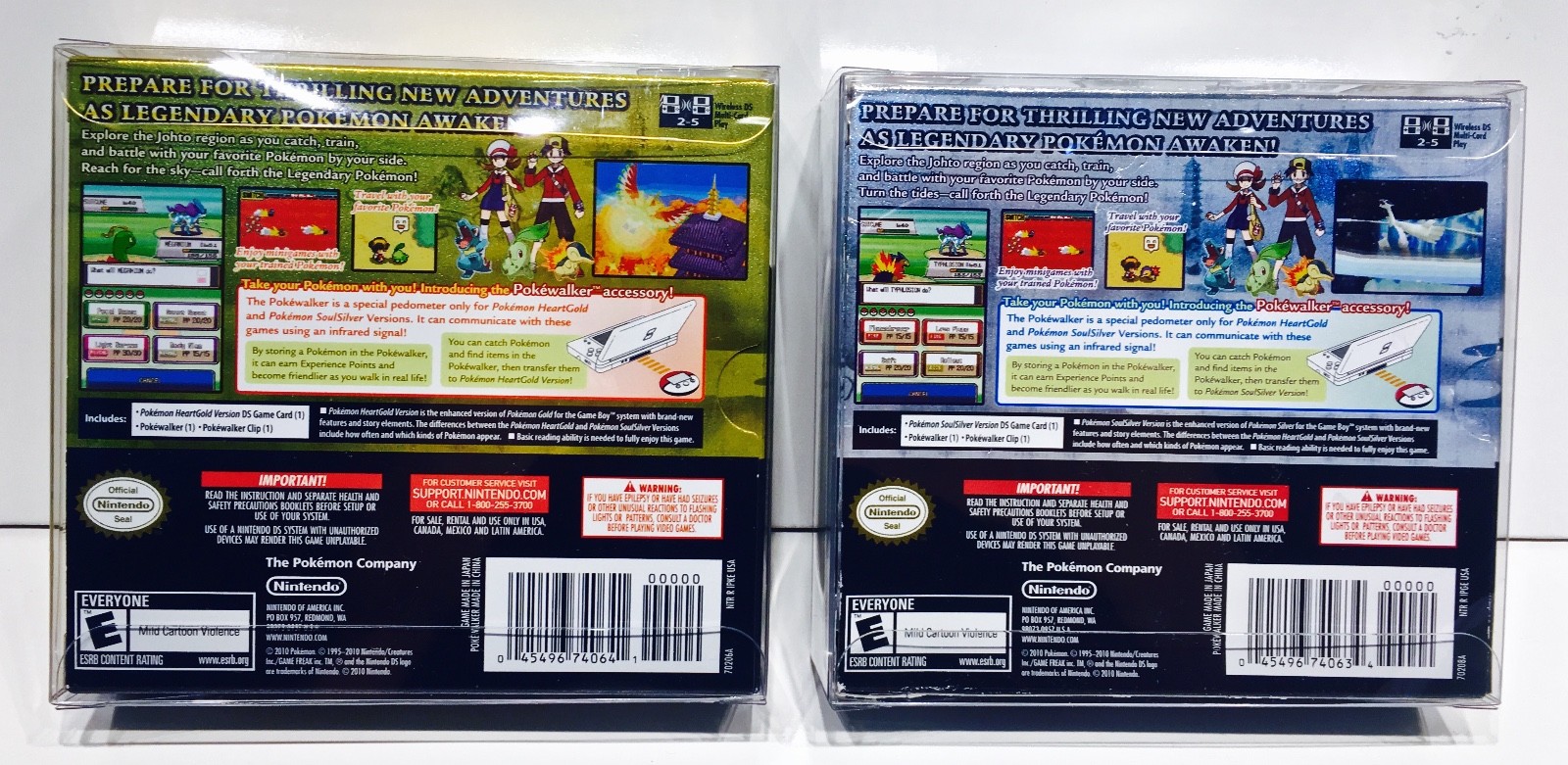 1 Box Protector for Pokemon Heartgold / Soulsilver case Nintendo DS NTSC ONLY!