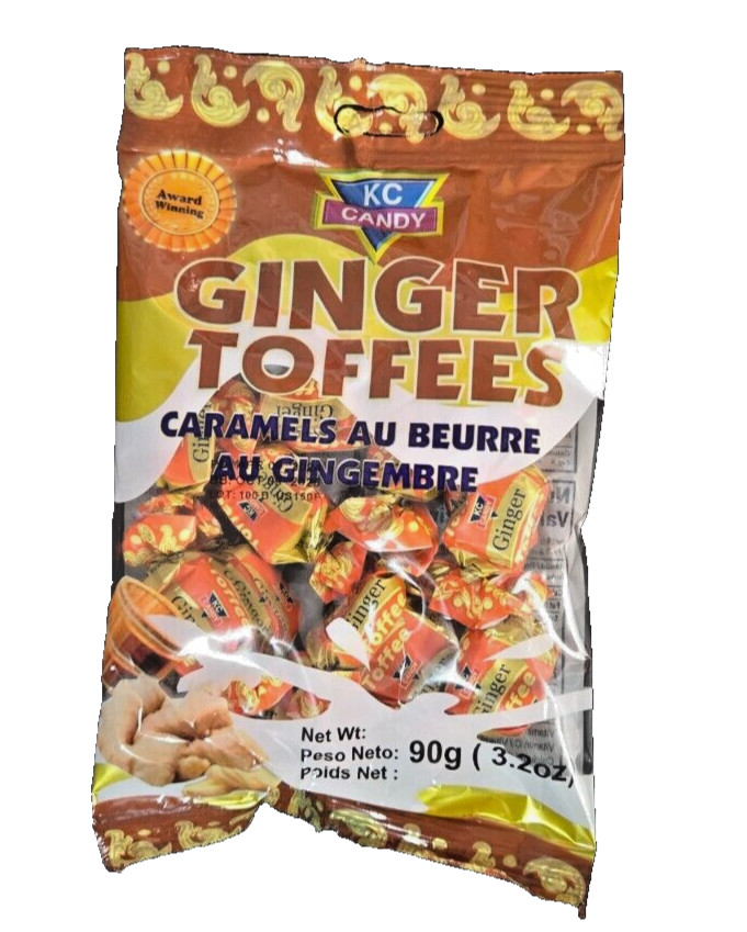 KC Candy Ginger Toffees - 3 pack - 90 g