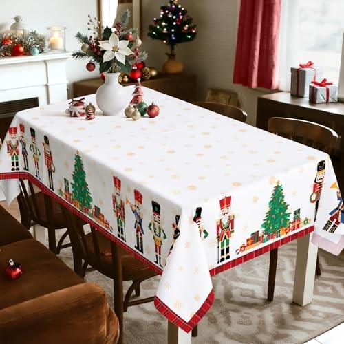 Christmas Nutcracker Tree Tablecloth 70" x 55" (Rectangular) Nutcracker 02