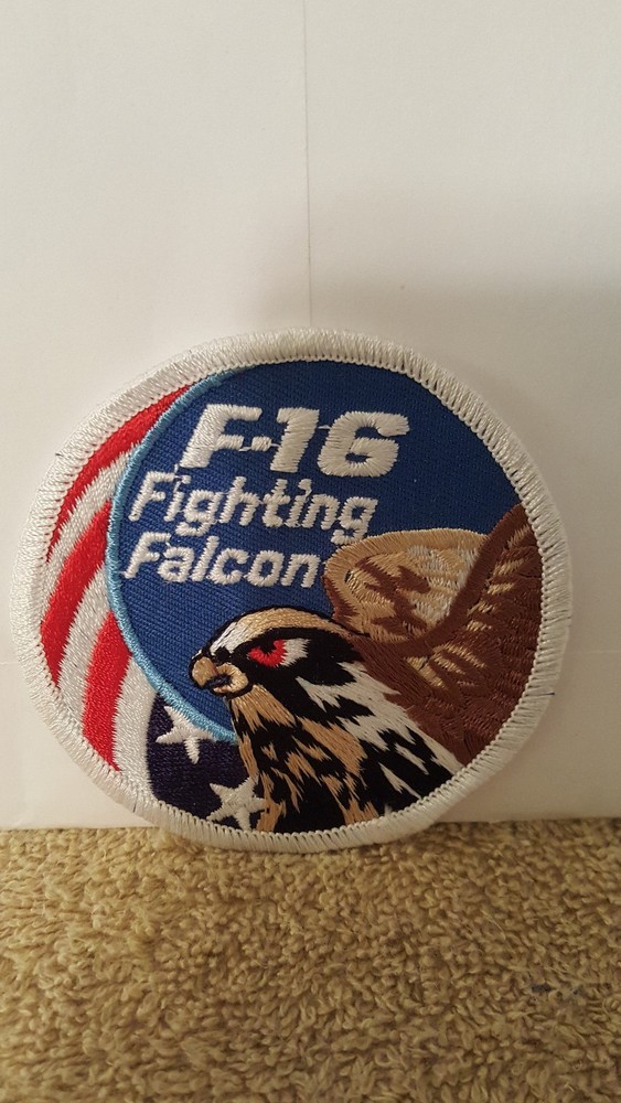 F-16 FIGHTING FALCON PATCH Color Patch 3 x 3 inches