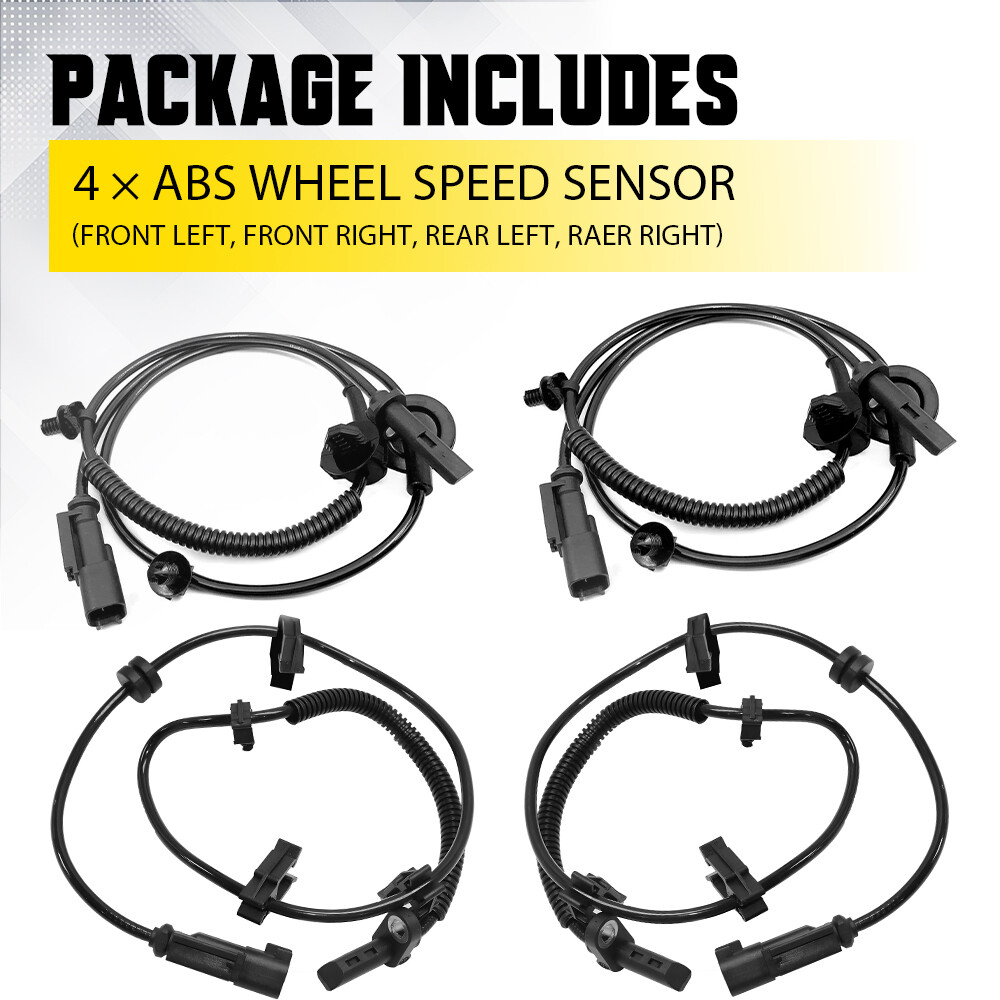 4x Front & Rear ABS Wheel Speed Sensor for Chevrolet Traverse Buick Saturn GMC A