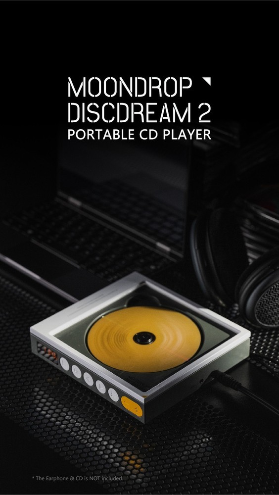 MOONDROP DISCDREAM 2 Portable CD Player USB Desktop Sound Card Function Optical