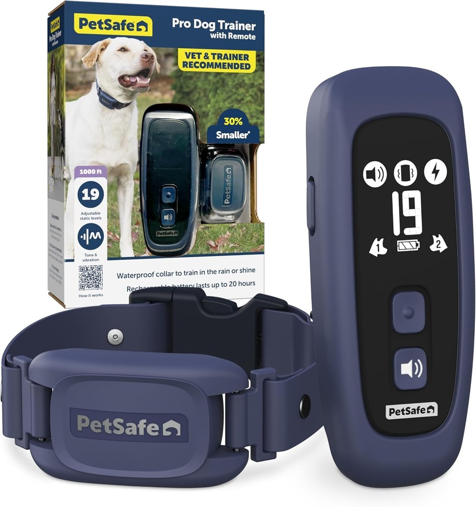 PetSafe Pro Dog Trainer w/ Remote – Waterproof Training Collar – 1000 ft Range