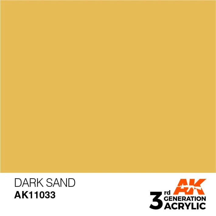 AK Interactive 3rd Gen Acrylic AK11033 Dark Sand 17ml