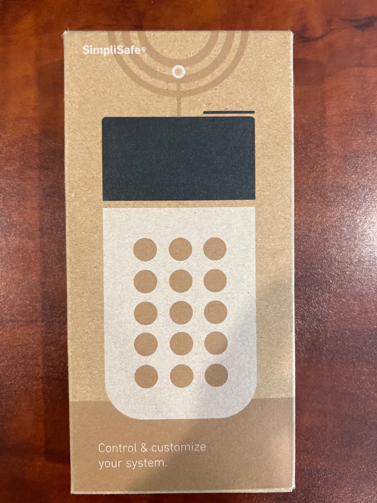 SimpliSafe Wireless Keypad KP3W White 3rd Generation New Open Box