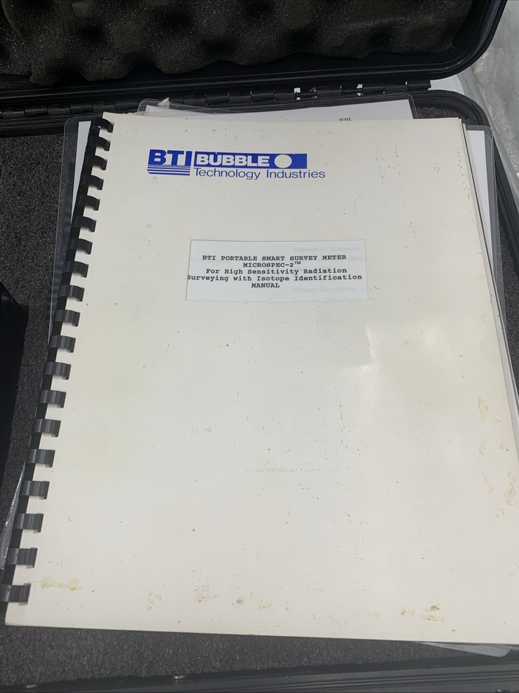 BUBBLE TECHNOLOGY Microspec-2. Includes Case.