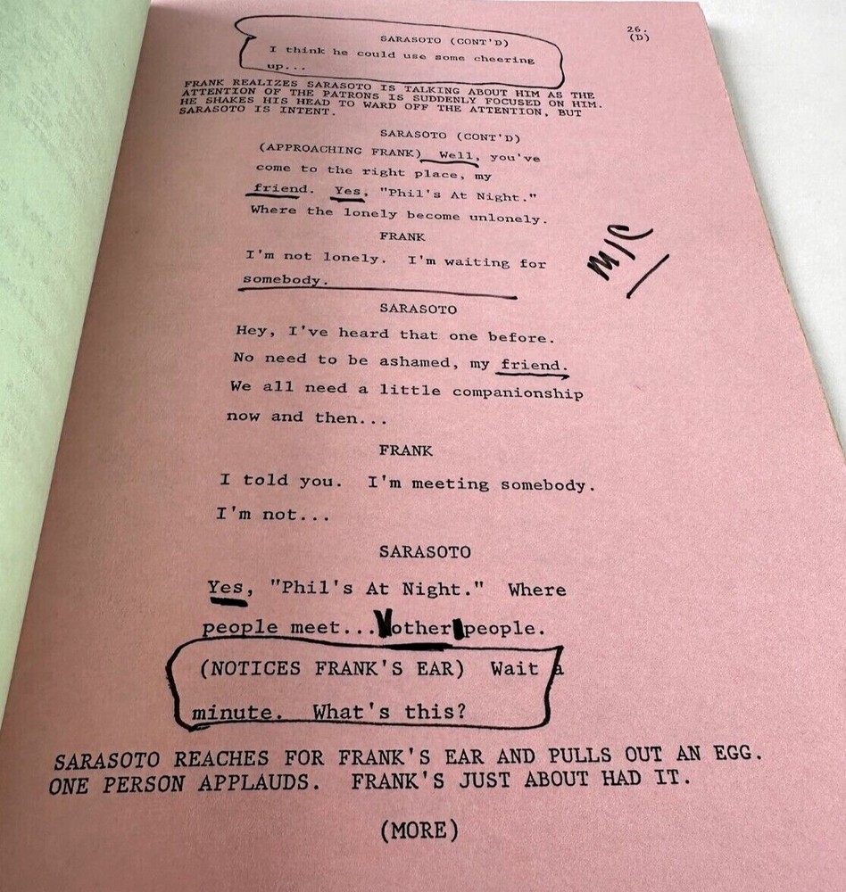 Murphy Brown Signed Original Script Buddies Schmuddies Final Draft 9/20/1989 WB