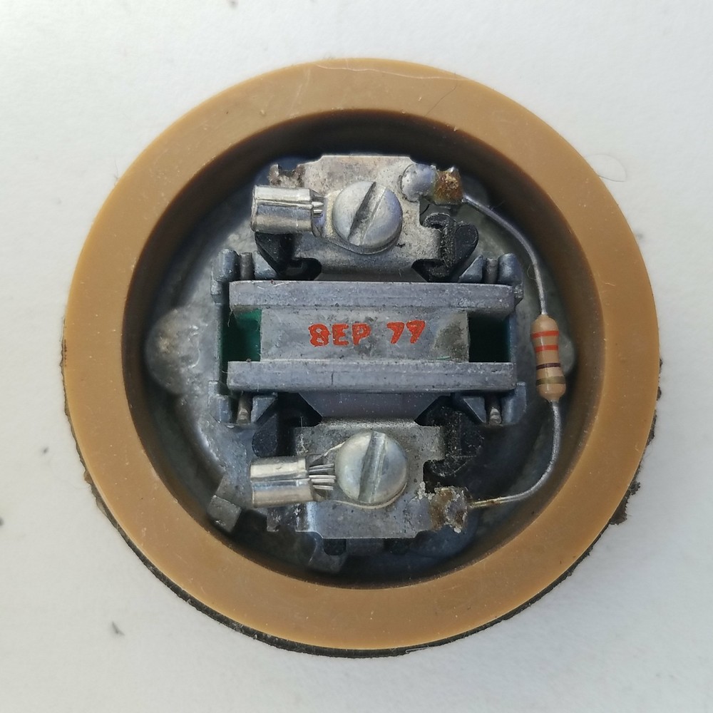 Round Telephone Speaker and Microphone Set Dynamic 2-Inch Diameter