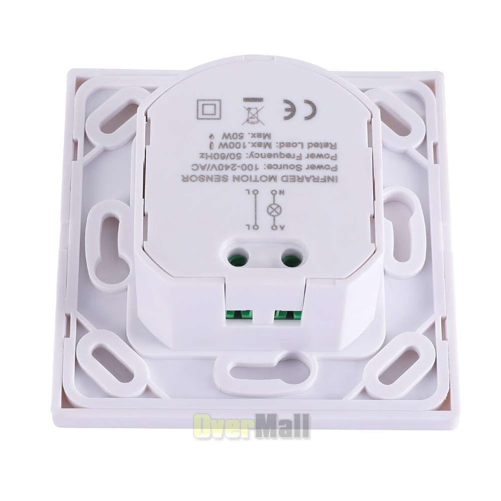 PIR Infrared Motion Sensor Detector Wall Lighting Switch Automatic ON/OFF Home