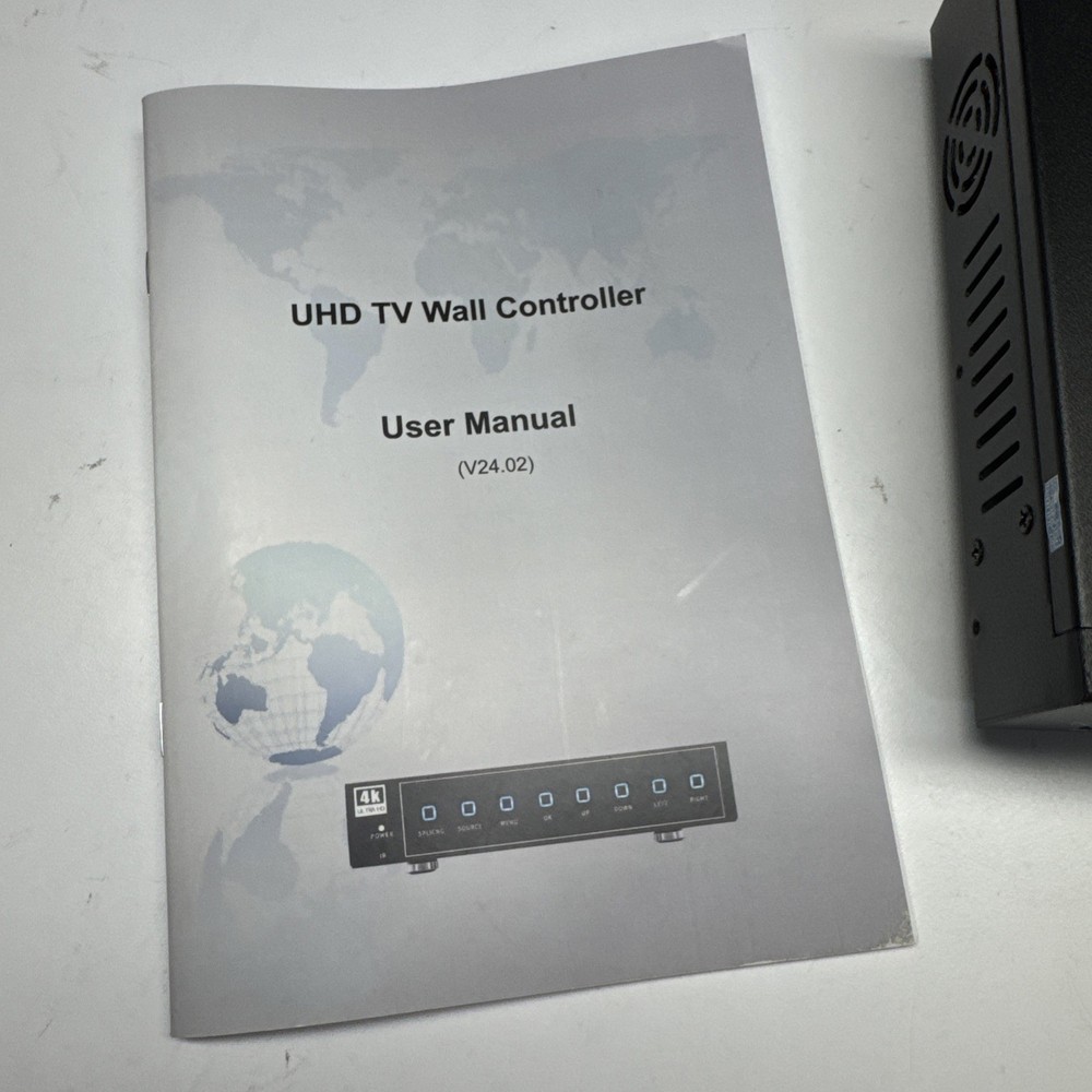 4K Video Wall Controller 2x2 1x4 1x3 max 4K60 HDMI DP Inputs for 4 Inputs.