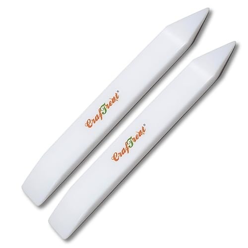 Large Teflon Bone Folder Tool Set - 2 Pcs for Paper Crafting, Card Making, Scrap