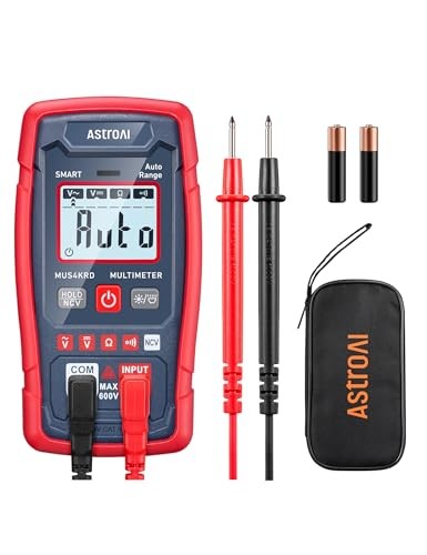 Multimeter Tester 4000 Counts, Smart Measuring Mode, Auto-Ranging Smart Mode