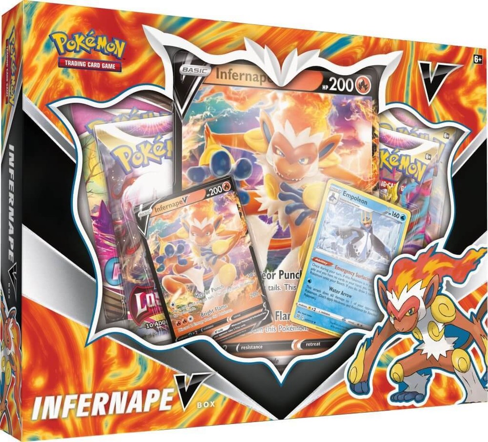 Infernape V Box POKEMON TCG - Includes 4 Booster Packs