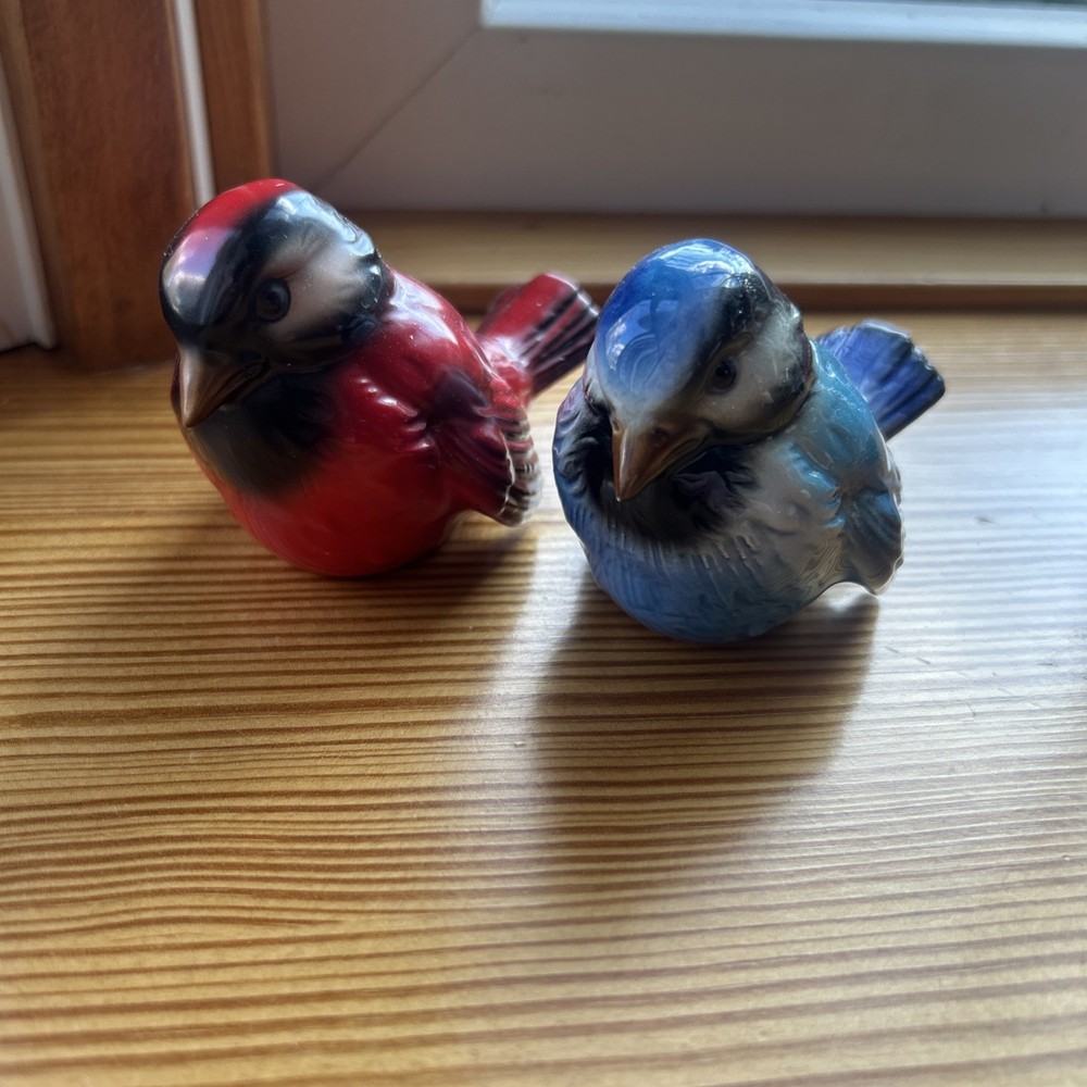 Goebel Blue And Red Bird Set