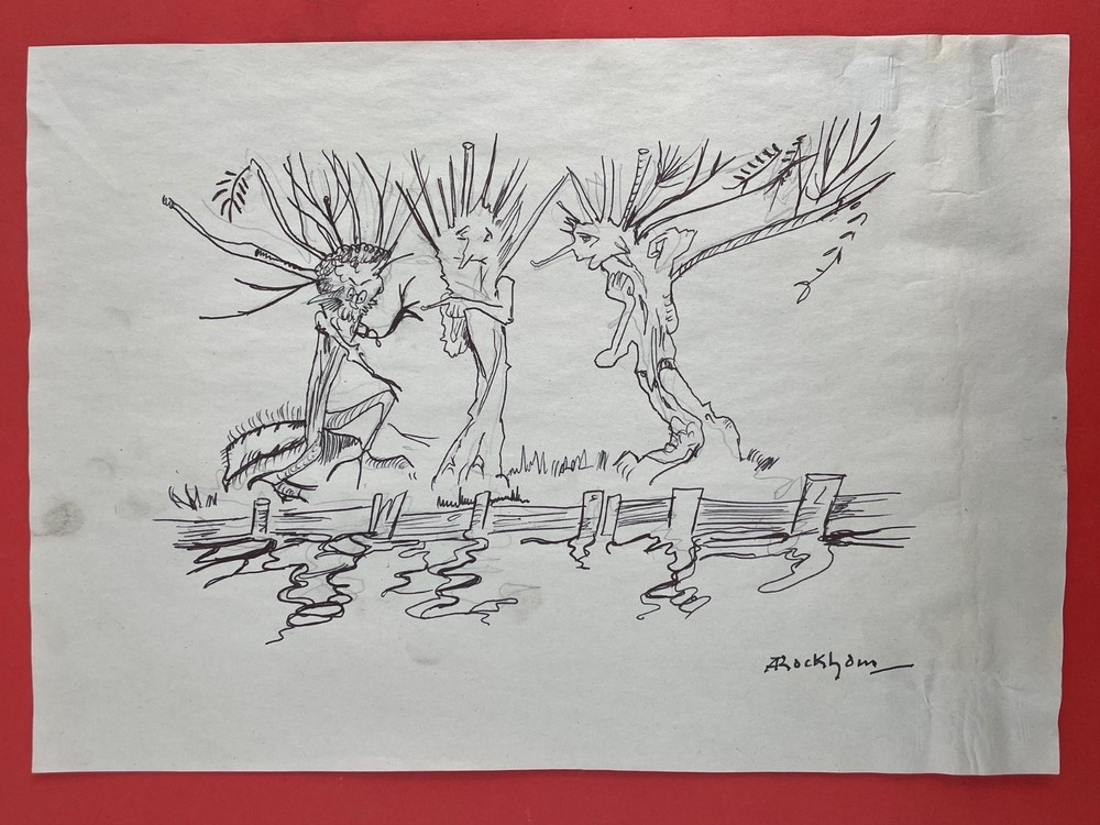 Arthur Rackham Drawing on paper (Handmade) signed
