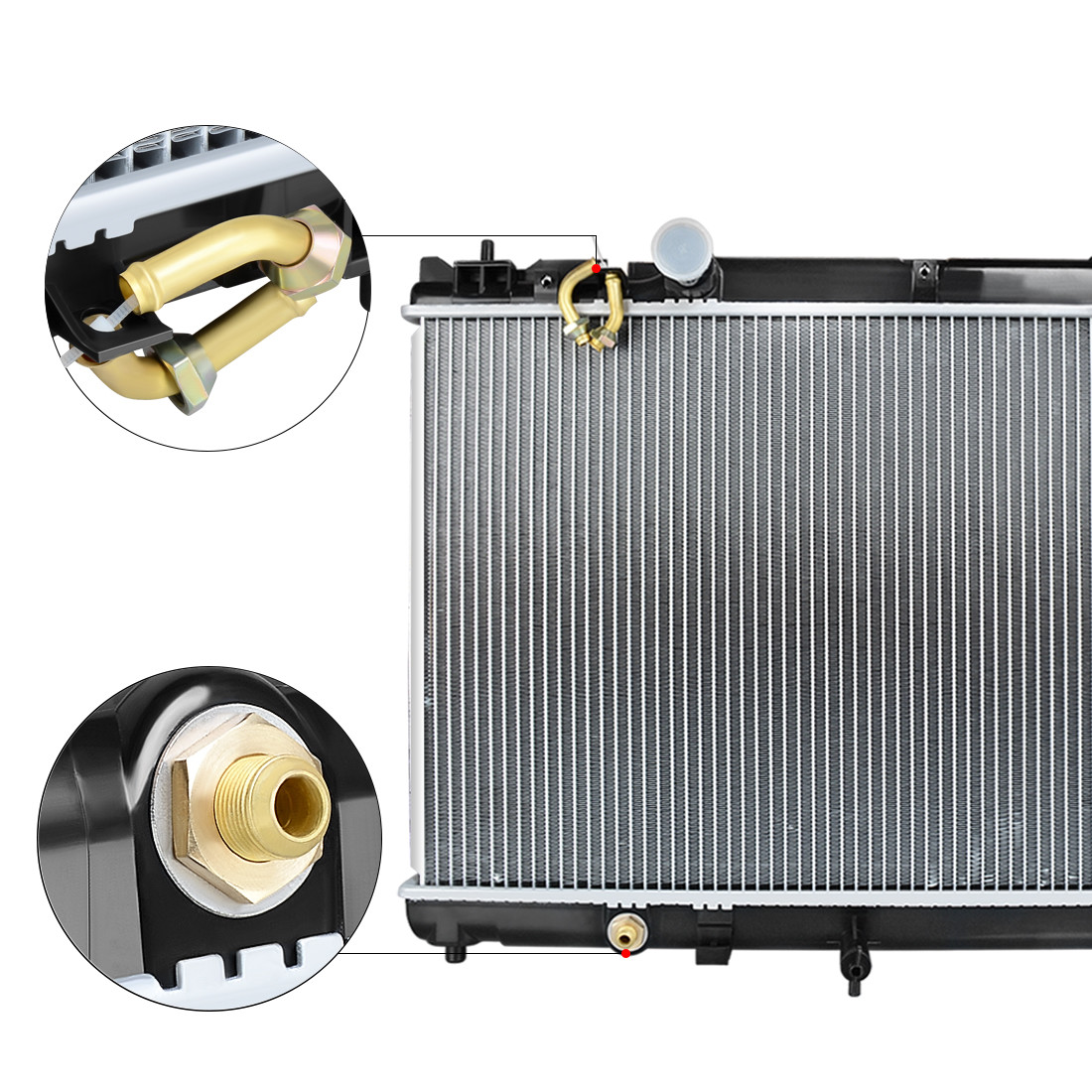 Radiator 2437 for 2002-2006 Toyota Camry Base LE XLE SE 2004-2008 Solara 2.4L