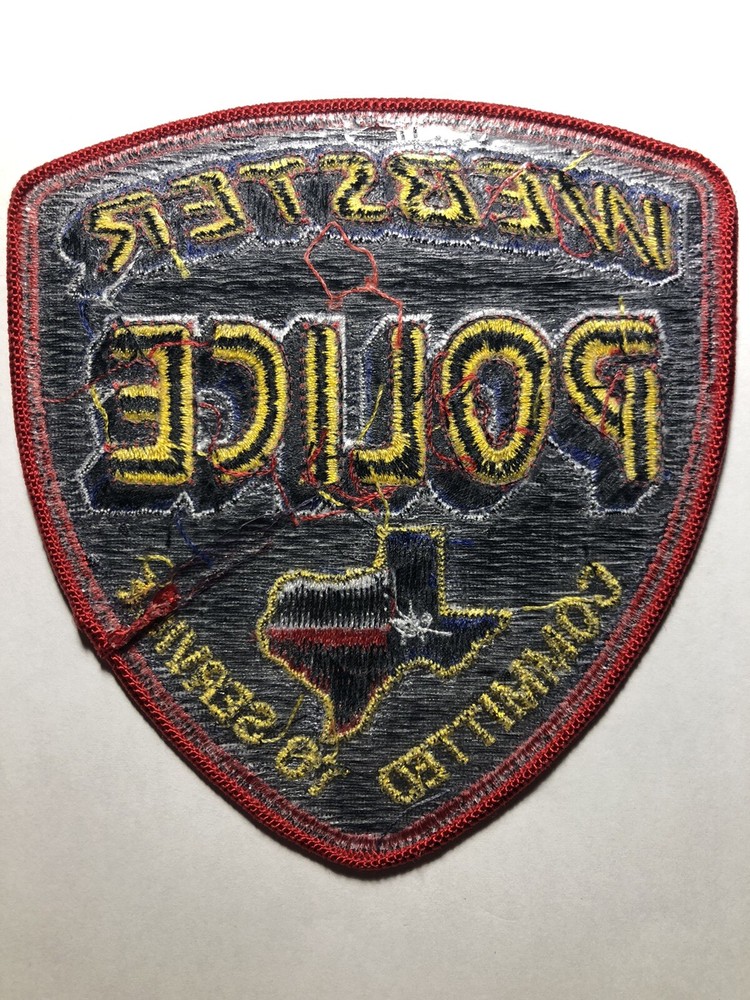 Webster Texas Police Patch