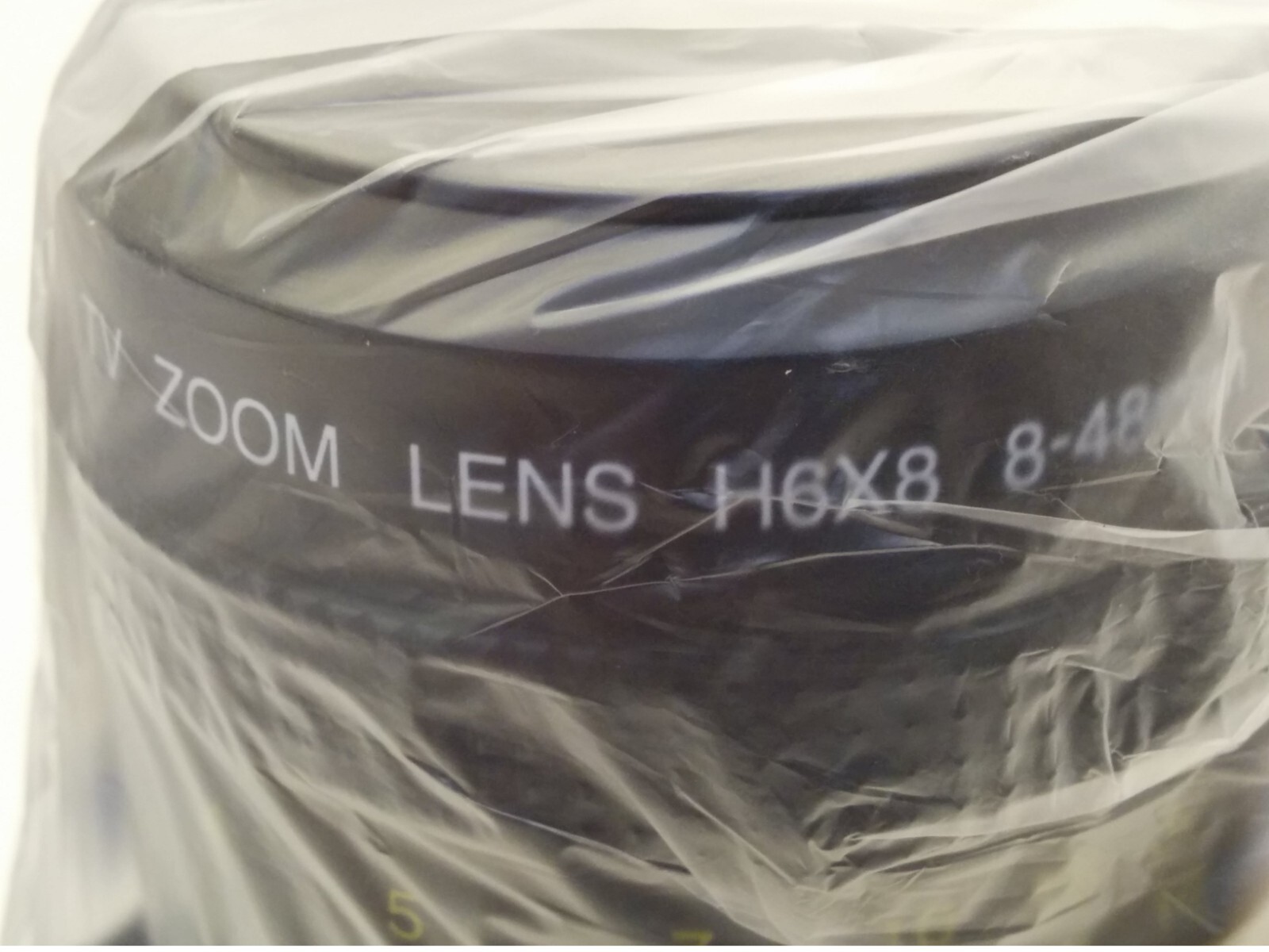 RAINBOW H6X8 MANUAL TV ZOOM LENS, 1/2" 8-48mm F1. 0 C-MT, NIB