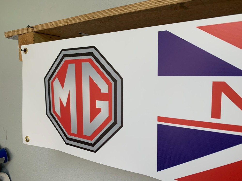 MG MGB Banner Retro Classic Car Garage Workshop Wall Display