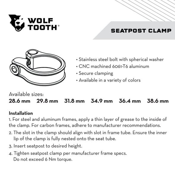 Precision-Machined Seatpost Clamp