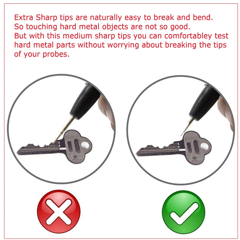 Digital Multimeter AC DC Voltmeter Ammeter Ohmmeter Volt Tester Meter 4 Probes